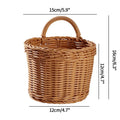 Axyaa Woven Wall Hanging Basket Organizer for Kitchen Tableware and Fruit Storage
