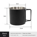 Axyaa Stainless Steel Camping Cup for Outdoors - Lightweight & Foldable Handle