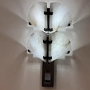 White Marble Alabaster Wall Lamps by Axyaa for Home Decor Fixture
