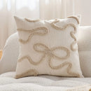 Axyaa Chenille Tufted Throw Pillow Cover for Sofa Living Room - Nordic Style