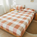 Axyaa Double/Queen Fitted Mattress Cover, Solid Color, Anti-Mite - 200X220cm