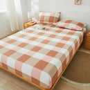 Axyaa Double/Queen Fitted Mattress Cover, Solid Color, Anti-Mite - 200X220cm