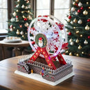 Axyaa Rotating Ferris Wheel Music Box with Lights and USB/Battery Power