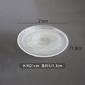 Axyaa Glass Irregular Salad Plate Set - Creative Molecular Cuisine Tableware