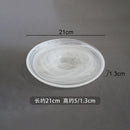 Axyaa Glass Irregular Salad Plate Set - Creative Molecular Cuisine Tableware
