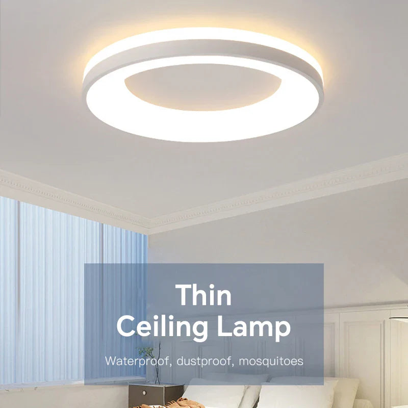 Axya LED Ceiling Light: Modern Round Chandelier Fixture for Home & Hospitality Decor