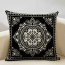 Axyaa Geometric Aztec Bohemian Print Cushion Cover 45x45cm Linen Pillowcase