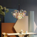 Axyaa Modern Bedroom LED Bubble Glass Pendant Light Warm Atmosphere and Eye Protection