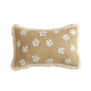 Axyaa Vintage Floral Cushion Cover with Tassels