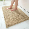Axyaa Chenille Bath Mat: Soft, Absorbent, Anti-Slip Rug for Bathroom & Shower