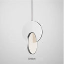 Axyaa Gold LED Circle Chandelier Pendant Lights for Home Decor & Indoor Lighting