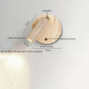 Axyaa Wabi Sabi LED Wall Sconce Yellow Travertine Bedside Lamp