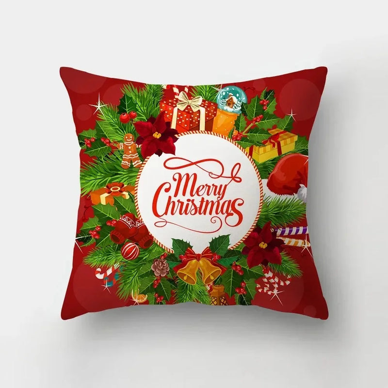 Merry Christmas Santa Claus Pillowcase by Axyaa: Festive Home Decor Gift
