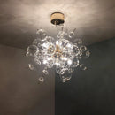 Axyaa Glass Sputnik Chandelier Pendant Light for Kitchen Island & Living Room