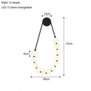 Axyaa Glass Ball Wall Lamp Cream - Modern Minimalist Bedroom Beads Decoration
