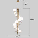 Axyaa LED Pendant Chandelier for Modern Home Decor and Indoor Lighting