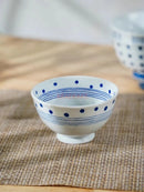 Axyaa Hand-Painted Ceramic Rice Bowl, Underglaze Color Tableware, Small Bowl