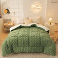 Axyaa Arctic Fleece Quilt - Warm Double-sided Solid Color Milk Fleece - 2024 Winter