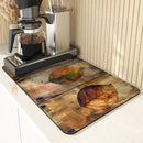 Axyaa Maple Anti-Skid Kitchen Mat: Absorbent, Quick Dry, Non-Slip Tray Pad
