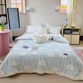 Axyaa Cotton Jacquard Blanket Quilt | Thick Winter Blanket | Multi-functional & Cozy