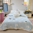 Axyaa Cotton Jacquard Blanket Quilt | Thick Winter Blanket | Multi-functional & Cozy
