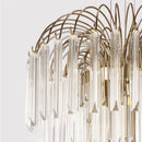 Axyaa Crystal Pendant Light: LED Hanging Lamp for Light Luxury Living Rooms & Bar Counters