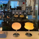 Axyaa Mushroom Glass Lamp: Bauhaus Trichromatic Dimming Night Light, Eye Protection Desk Lamp