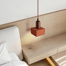 Axyaa Red Stone Ceiling Light: Retro Industrial LED Home Decor for Modern Spaces