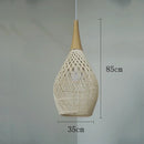 Axyaa Rattan LED Pendant Lamp | Japanese Style Kitchen Island Chandelier