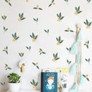 Nordic Green Leaves Wall Stickers by Axyaa for Home Decor