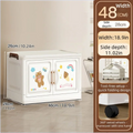 Axyaa Cartoon Storage Box: 1-6 Tier Rolling Organizer, 2 Colors - Bedroom/Living Room/Kitchen/Study