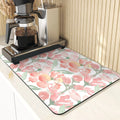 Axyaa Flowers Silicone Drying Mat: Non-Slip Kitchen Table Decor & Protection