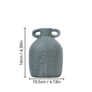 Axyaa Ceramic Crude Pottery Vase - Handcrafted Home Decor and Floral Arrangement Handicraft