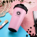 Axyaa Insulated Stainless Steel Travel Coffee Tumbler with Handle and Leak-Proof Lid