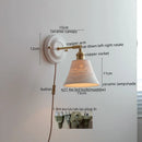 Axyaa Nordic Ceramic LED Wall Lights for Bedroom Living Room Decoration