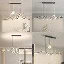 Axyaa Modern Minimalist LED Pendant Chandelier for Dining Room, Kitchen, Bar - Indoor Ceiling Lighting