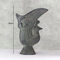 Axyaa Antique Bronze Decor Cow Rabbit Peacock Dragon Phoenix Vase Statues & Cups