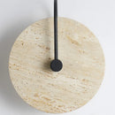 Axyaa Round Yellow Travertine Wall Light - Wabi Sabi Interior Bedside Lamp
