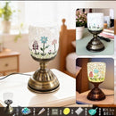 Axyaa Mosaic Flower Light Material Package Handmade Table Lamp