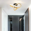 Axyaa Golden LED Ceiling Lamps for Home Decor Aisle Corridor Light Balcony
