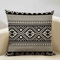 Axyaa Geometric Aztec Boho 45x45cm Linen Pillowcase for Home Sofa Decor