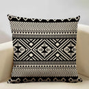 Axyaa Geometric Aztec Boho 45x45cm Linen Pillowcase for Home Sofa Decor