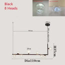 Axyaa Nordic Cross Glass Ball Pendant Light - Modern Minimalist Decor Lighting