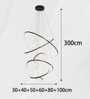 Axyaa Modern Living Room Chandeliers - LED Ceiling Lamp for Indoor Lighting