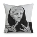 Axyaa Funny Pattern Cushion Cover for Home Sofa Decor