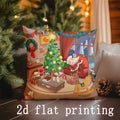 Axyaa Christmas Cartoon Pattern Pillow Covers for Sofa, Bedroom, Car