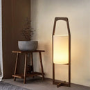 Axyaa Japanese Wooden Art Floor Lamp Retro Living Room Tea Room Hotel Lighting