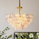 Axyaa Elegant Crystal LED Ceiling Chandelier - French Design for Home and Hospitality