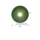 Axyaa Resin Round LED Wall Sconce Japanese Style Wandlamp