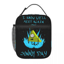 Axyaa Bill Cipher Insulated Lunch Bag - Cartoon Pyramid Thermal Cooler